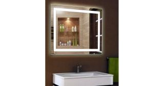 Зеркало с подсветкой Continent Verso ЗЛП40 с сенсорным выключателем 57см